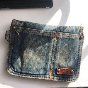 American Eagle denim wallet